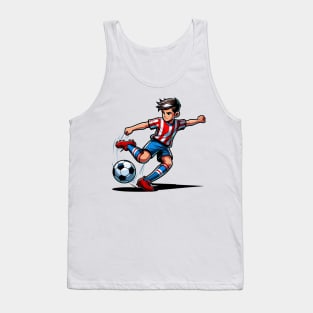 Youth Soccer Star: American Pride on the Field Tank Top